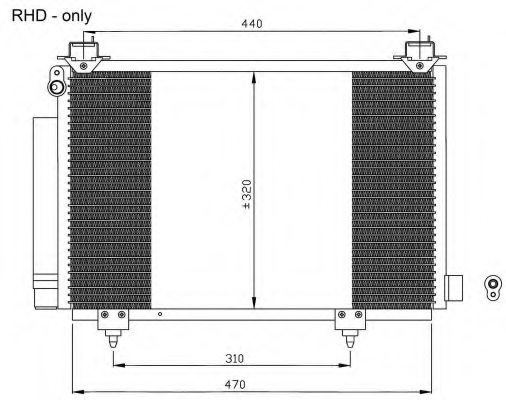 TOYOTA 8845052181 Condenser, air conditioning